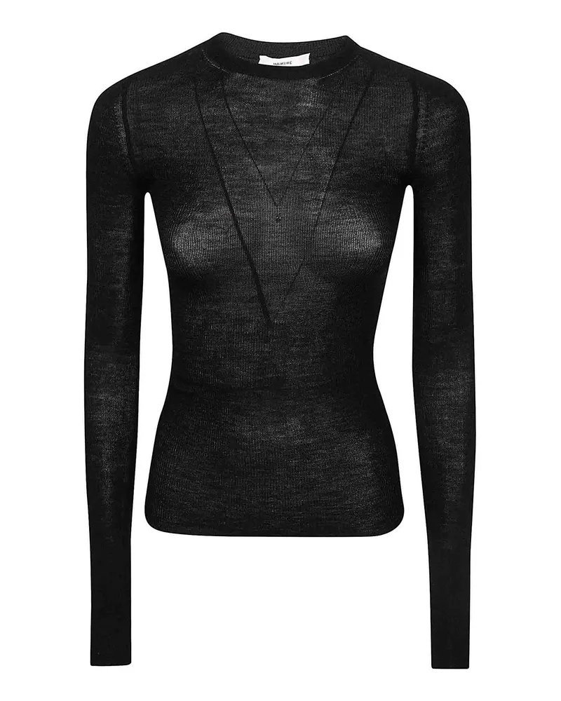 Haikure Top - Schwarz Schwarz