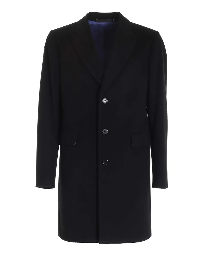 Paul Smith Knielanger Mantel - Schwarz Schwarz