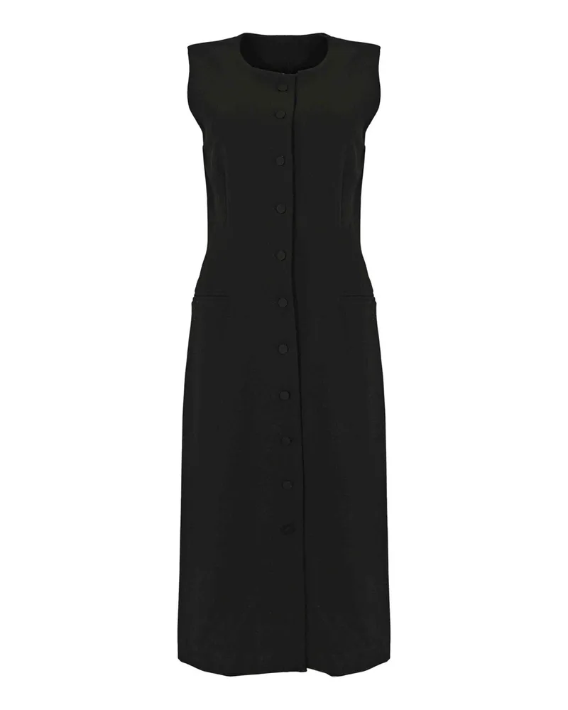 Liviana Conti Knielanges Kleid - Schwarz Schwarz