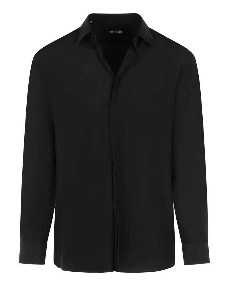 Tom Ford Hemd - Schwarz Schwarz