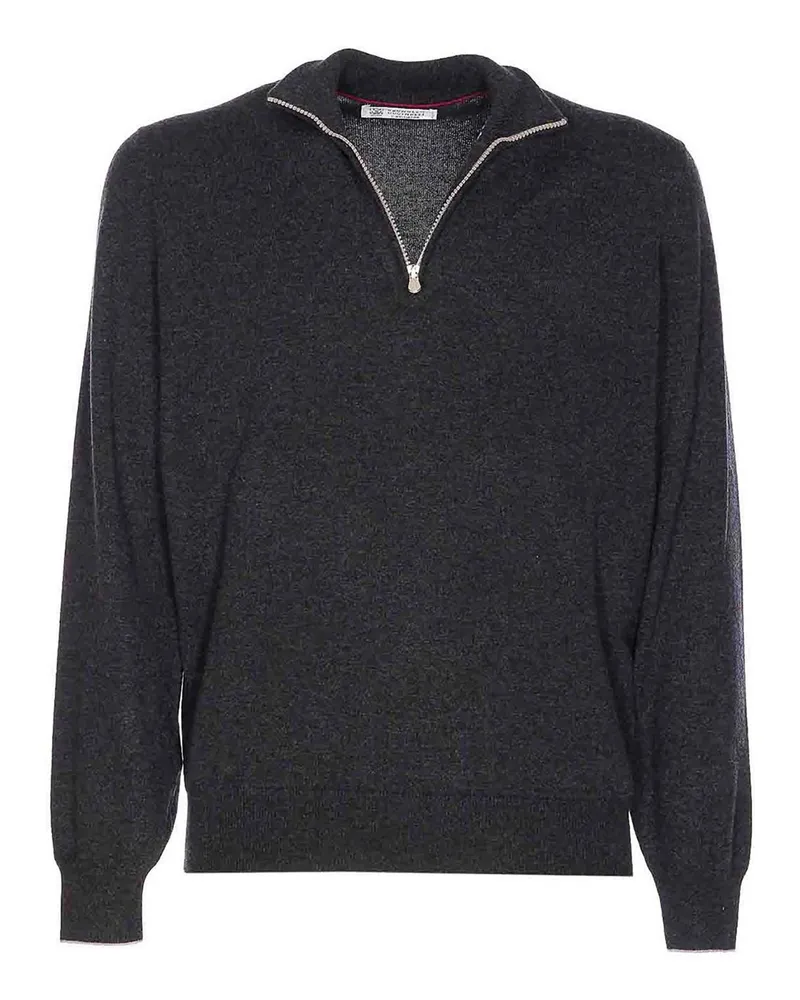 Brunello Cucinelli Rundhalspullover - Grau Grau