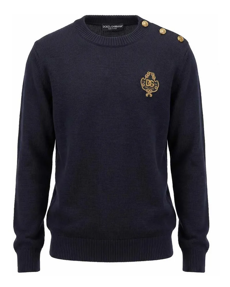 Dolce & Gabbana Rundhalspullover - Blau Blau