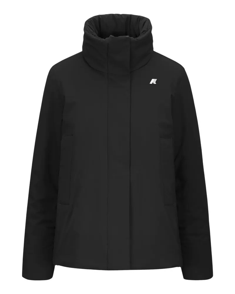K-Way Knielanger Mantel - Schwarz Schwarz