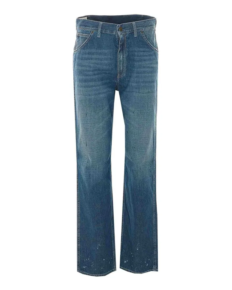 Maison Margiela Straight Leg Jeans - Blau Blau