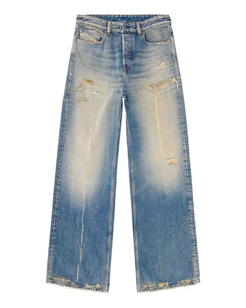 Diesel Straight Leg Jeans - Blau Blau