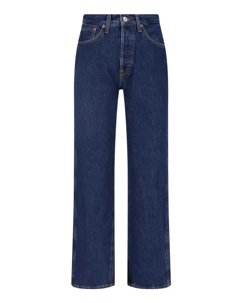 RE/DONE Straight Leg Jeans - Blau Blau