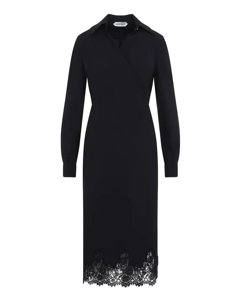 Alberta Ferretti Knielanges Kleid - Schwarz Schwarz