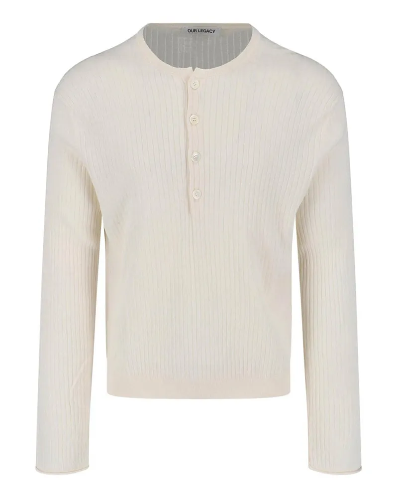 Our Legacy Rundhalspullover - Weiß Weiß