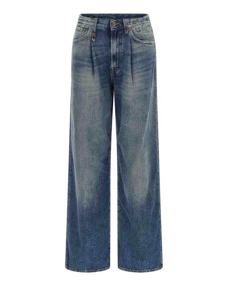 R13 Straight Leg Jeans - Blau Blau