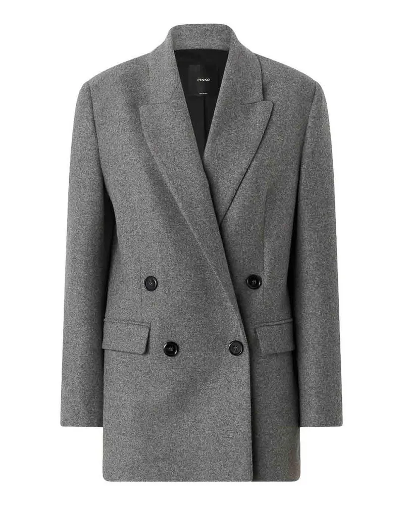 Pinko Knielanger Mantel - Grau Grau