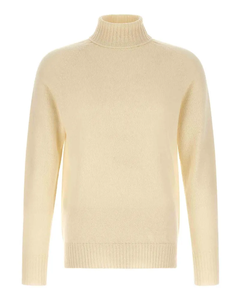 MA'RY'YA Rollkragenpullover - Weiß Weiß