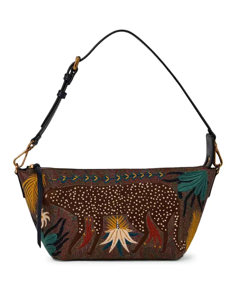 Etro Schultertasche - Braun Braun