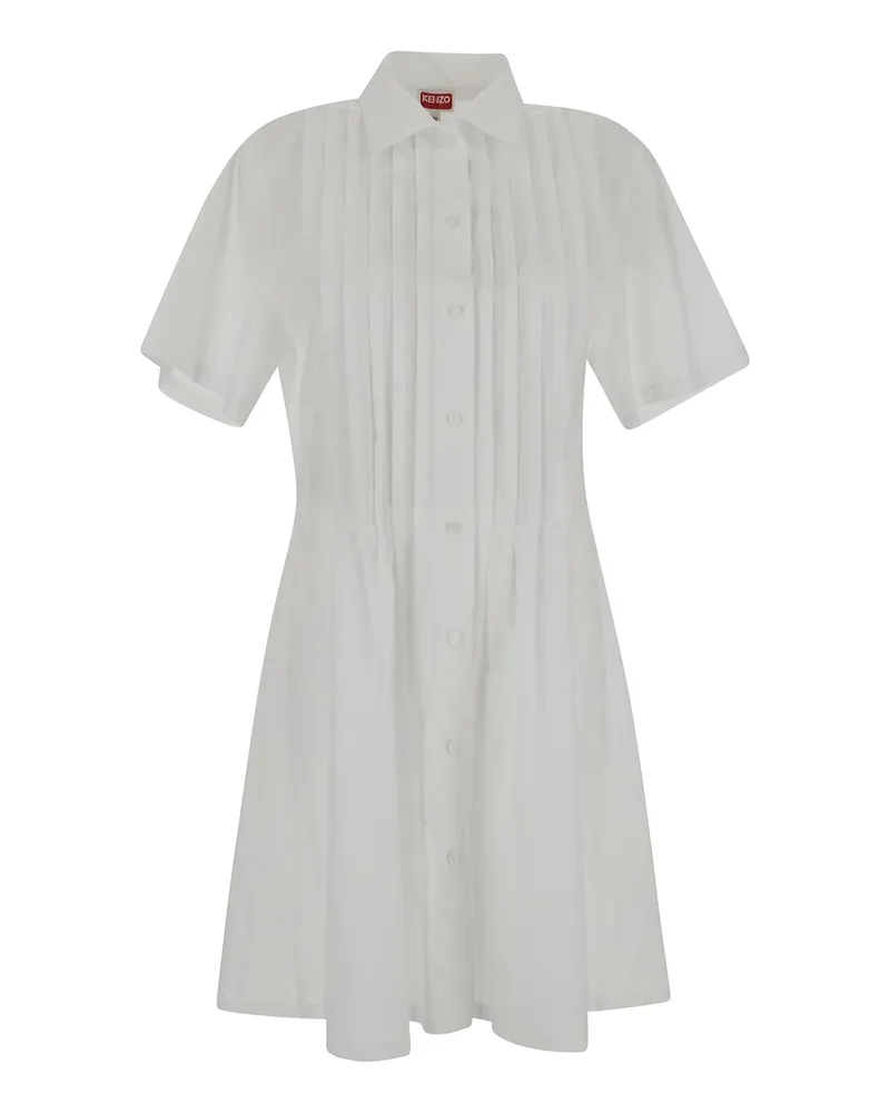 Kenzo Knielanges Kleid - Weiß Weiß