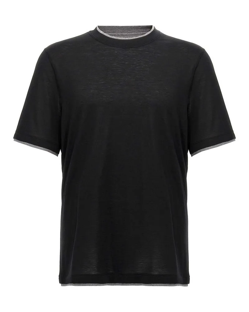 Brunello Cucinelli T-Shirt - Schwarz Schwarz
