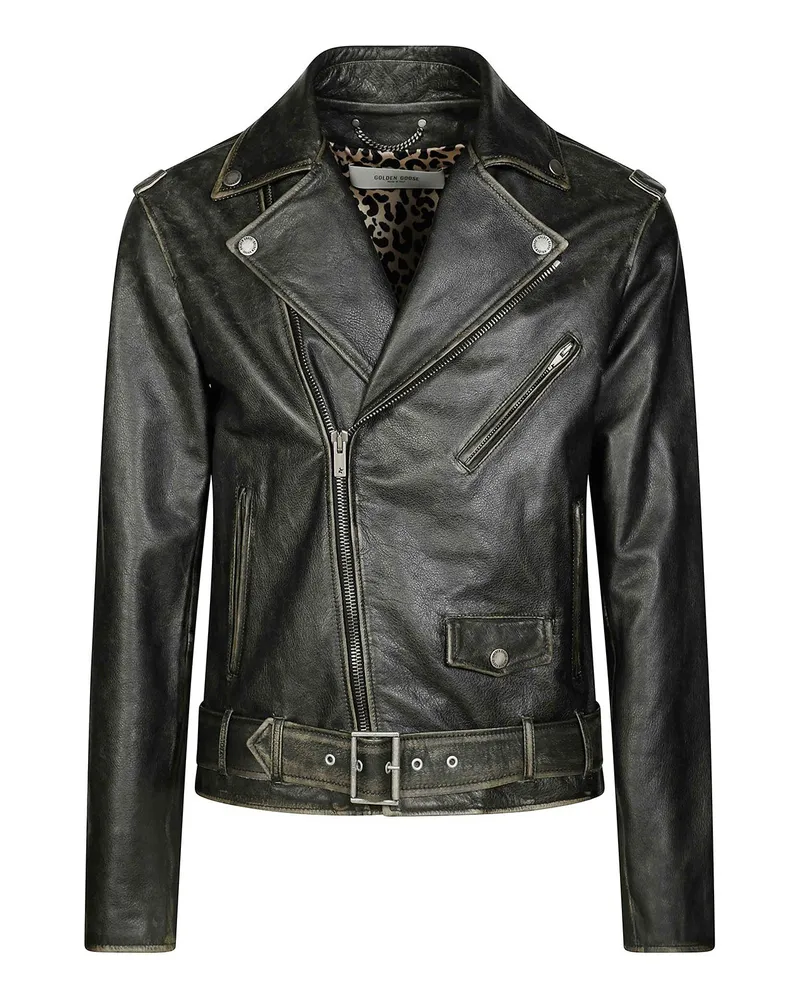 Golden Goose Lederjacke - Schwarz Schwarz
