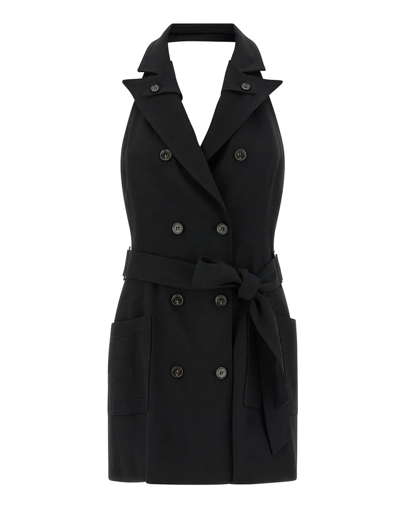 Elisabetta Franchi Knielanges Kleid - Schwarz Schwarz