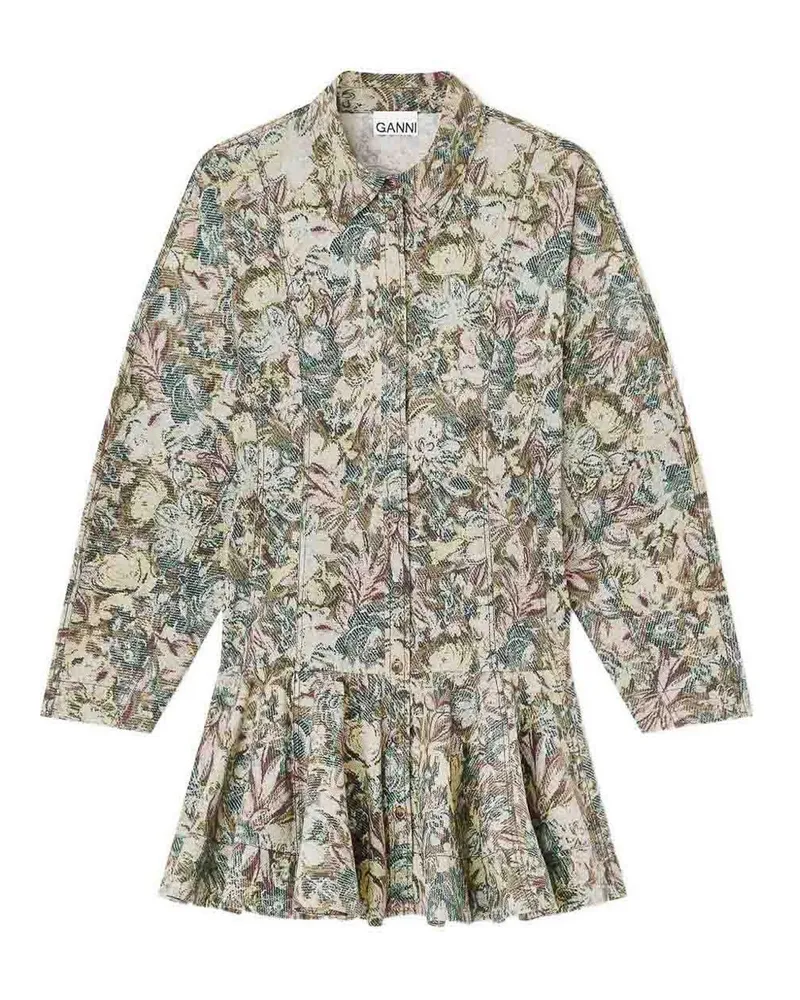 Ganni Knielanges Kleid - Grün Grün