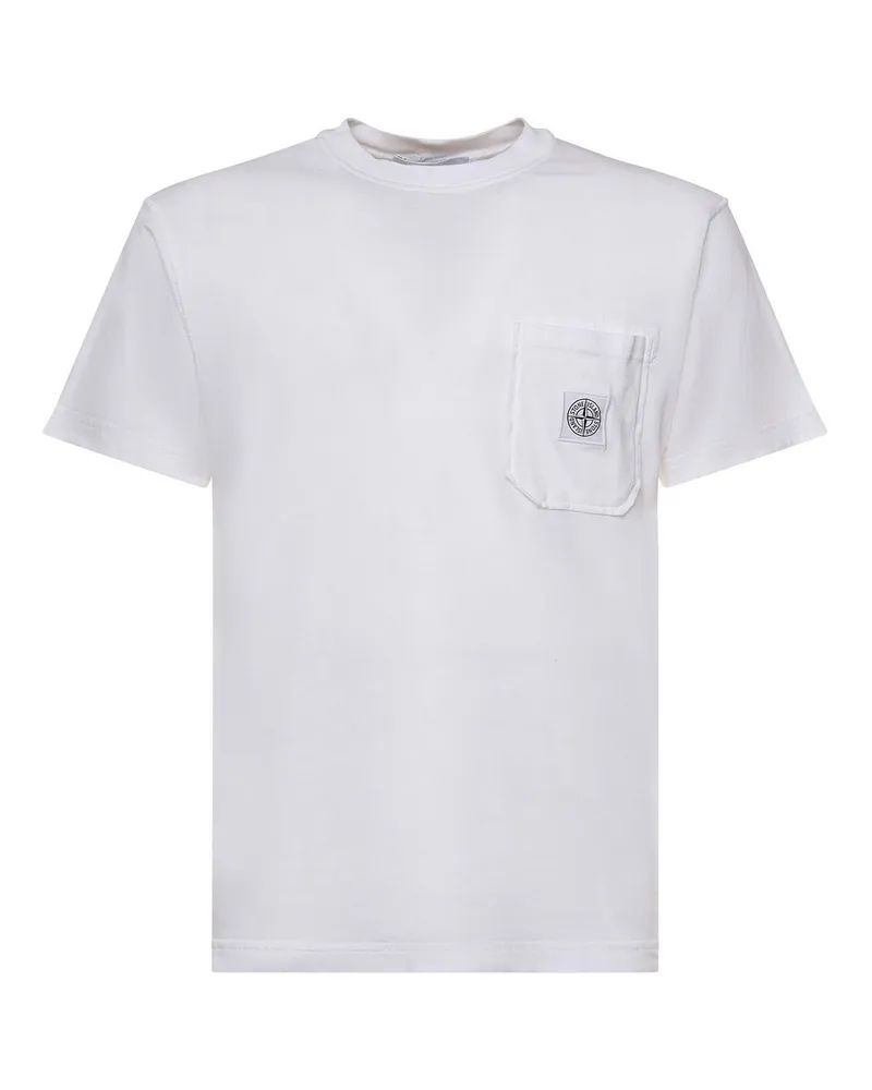 Stone Island T-Shirt - Weiß Weiß