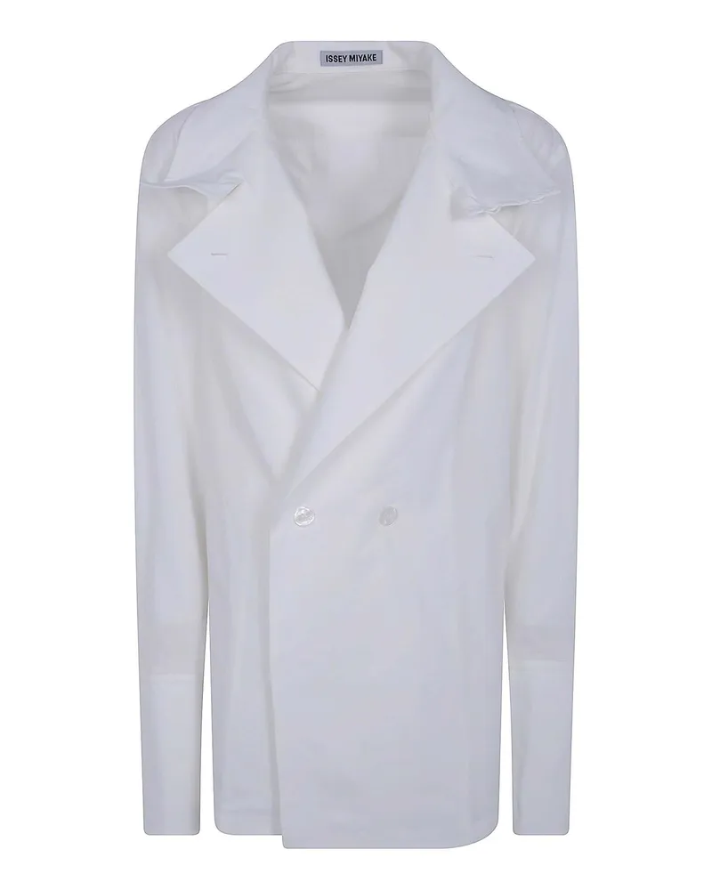 Issey Miyake Hemd - Weiß Weiß