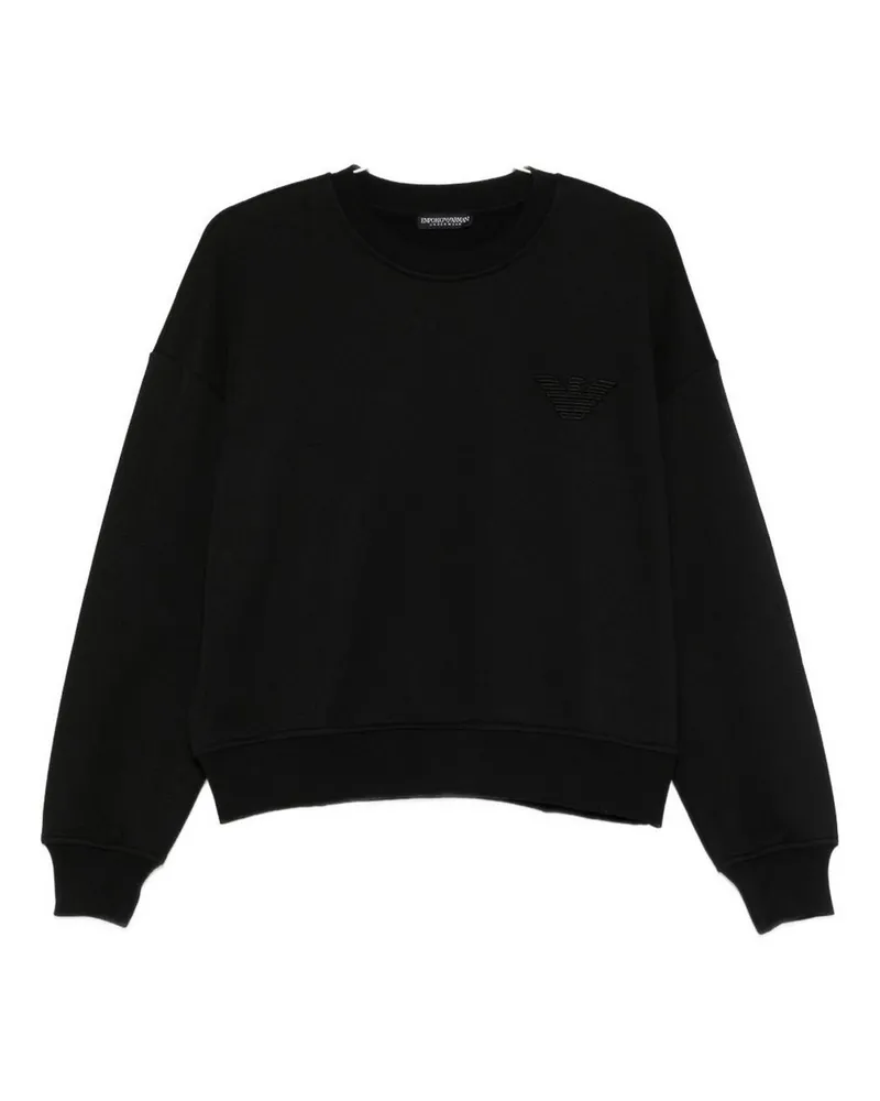 Emporio Armani Rundhalspullover - Schwarz Schwarz