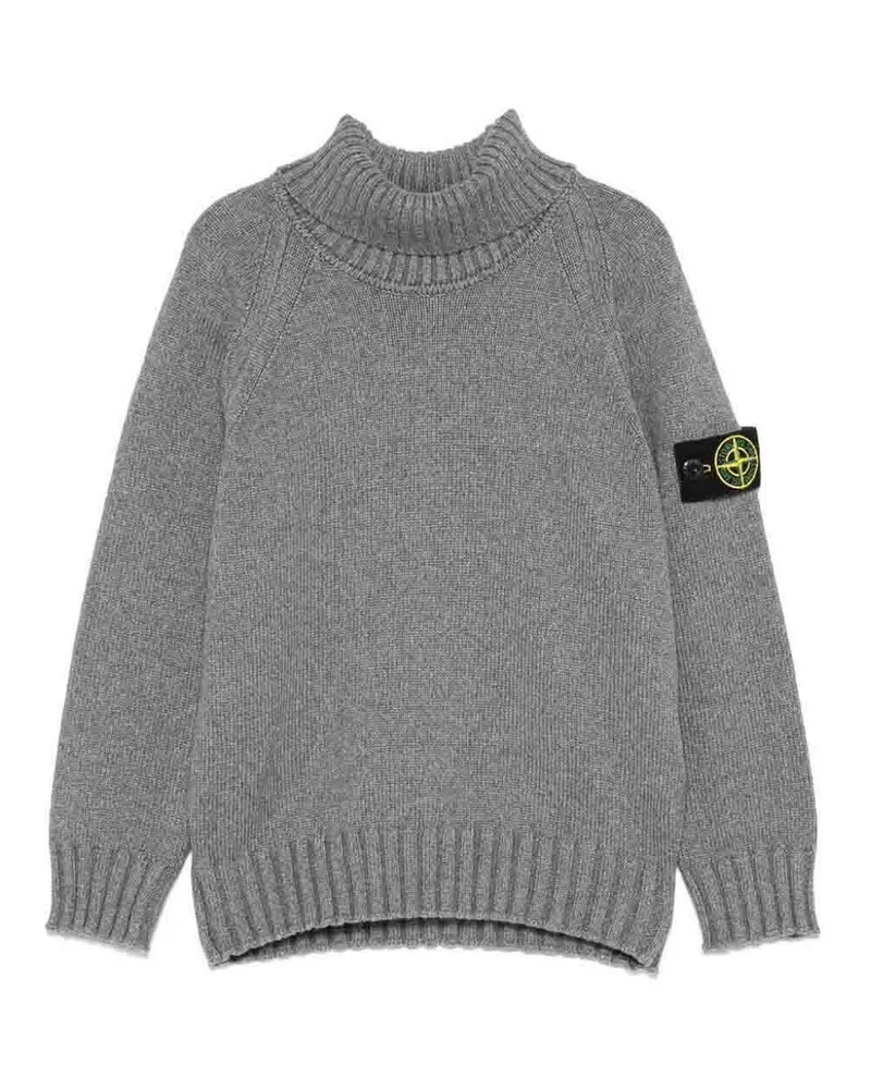 Stone Island Rundhalspullover - Grau Grau