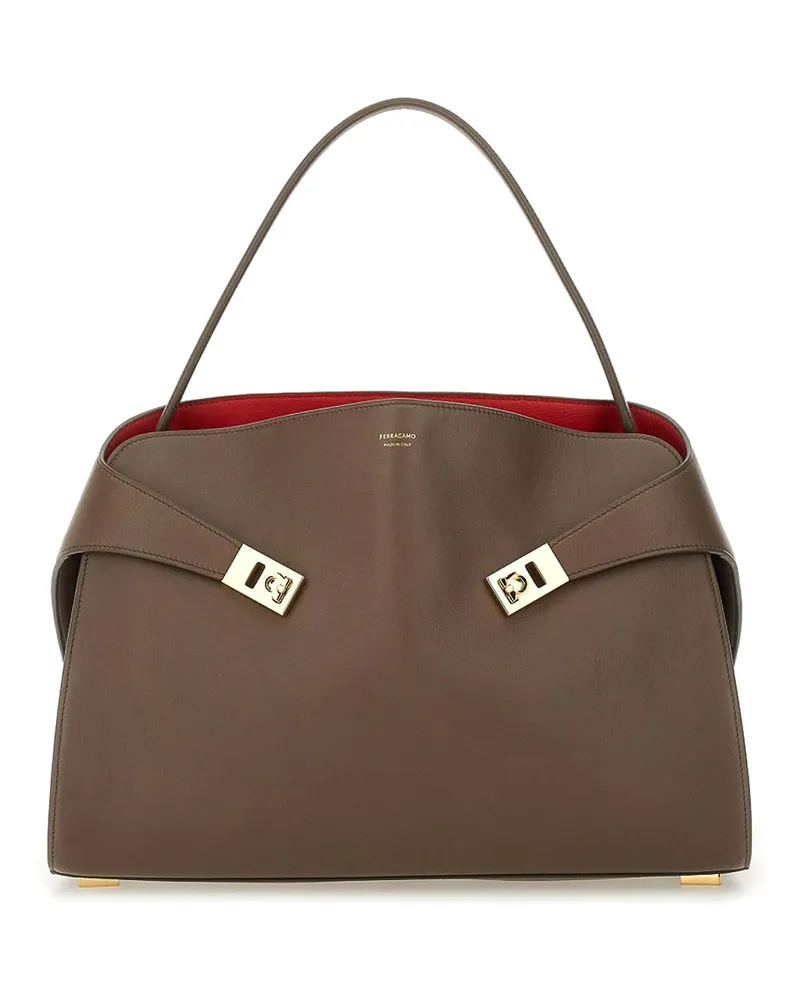 Ferragamo Schultertasche - Braun Braun