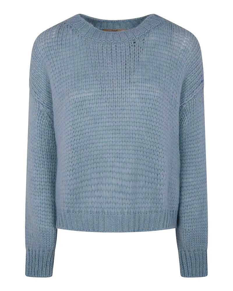 Nuur Rundhalspullover - Blau Blau