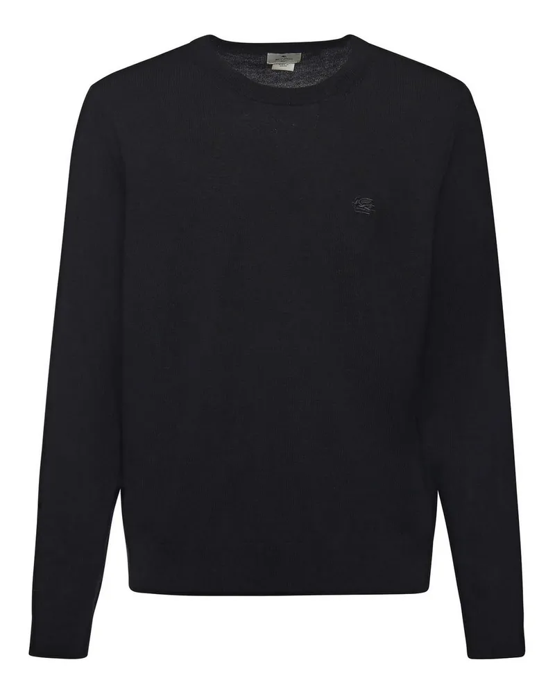 Etro Rundhalspullover - Schwarz Schwarz