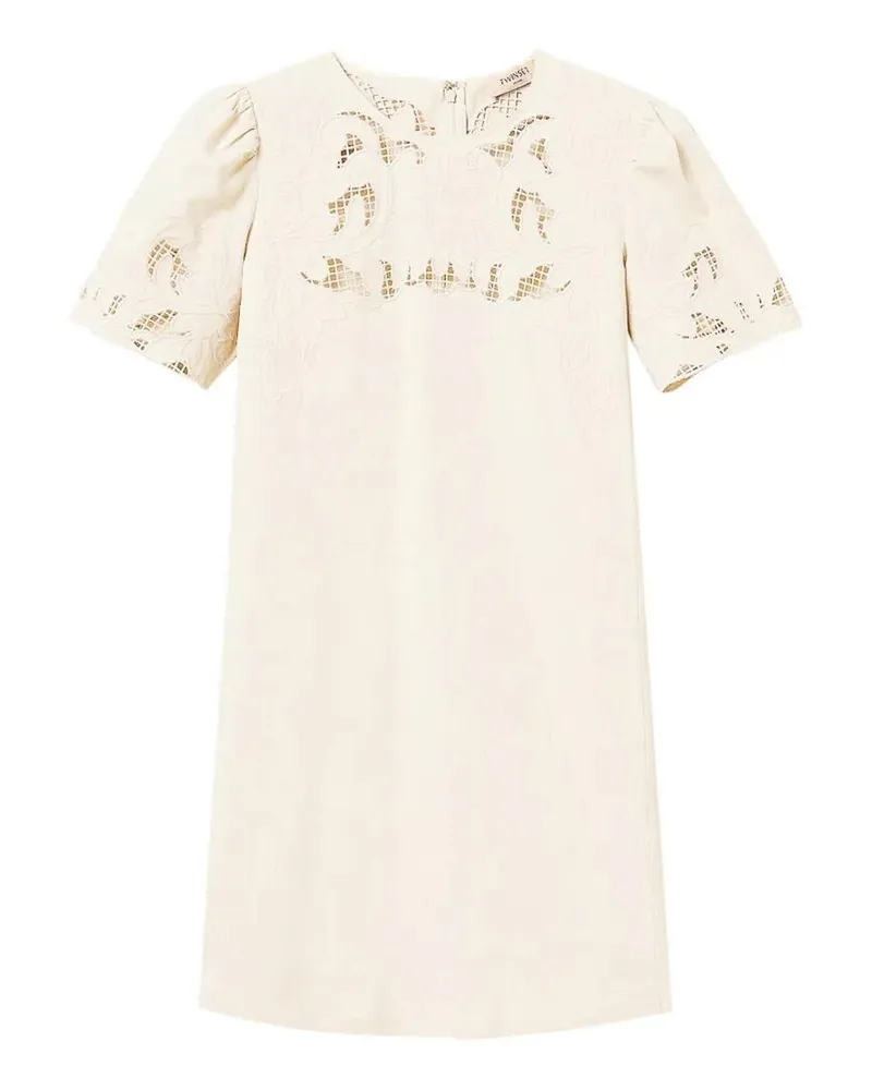 Twin-Set Knielanges Kleid - Weiß Weiß