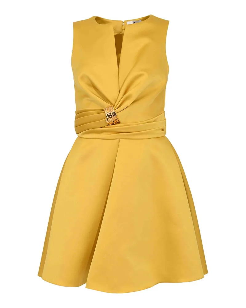 Elisabetta Franchi Knielanges Kleid - Hellgelb Hellgelb
