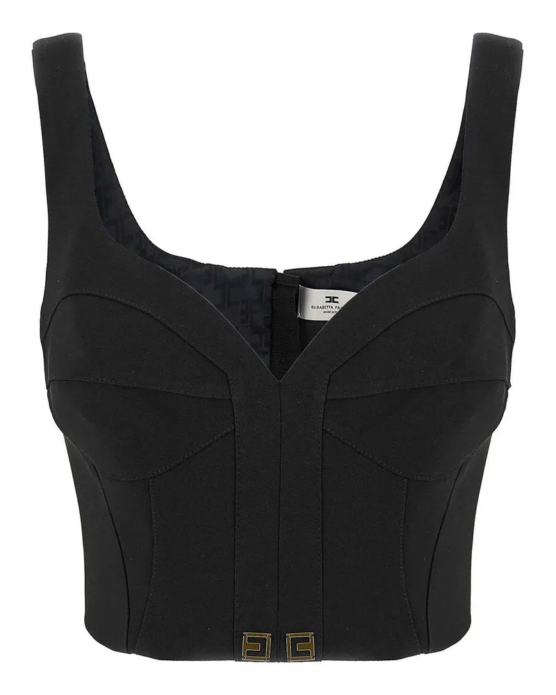 Elisabetta Franchi Top - Schwarz Schwarz