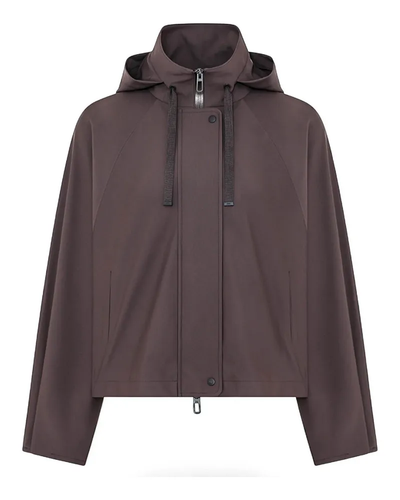 DUNO Knielanger Mantel - Braun Braun