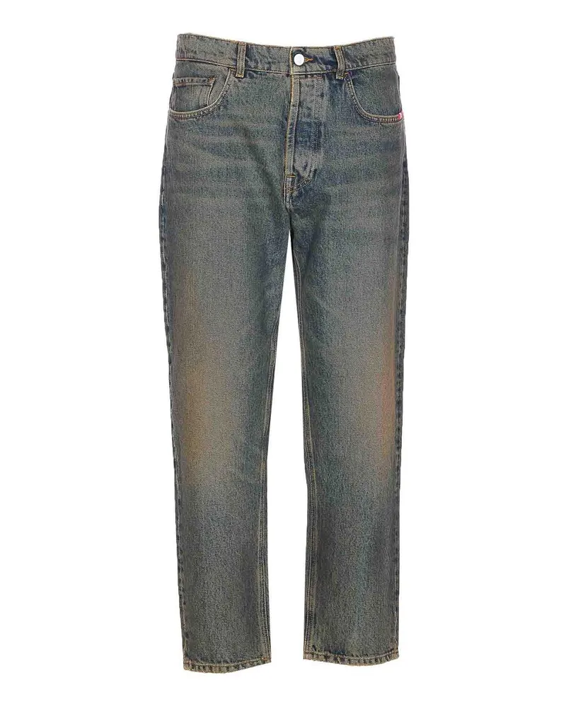 Amish Straight Leg Jeans - Blau Blau