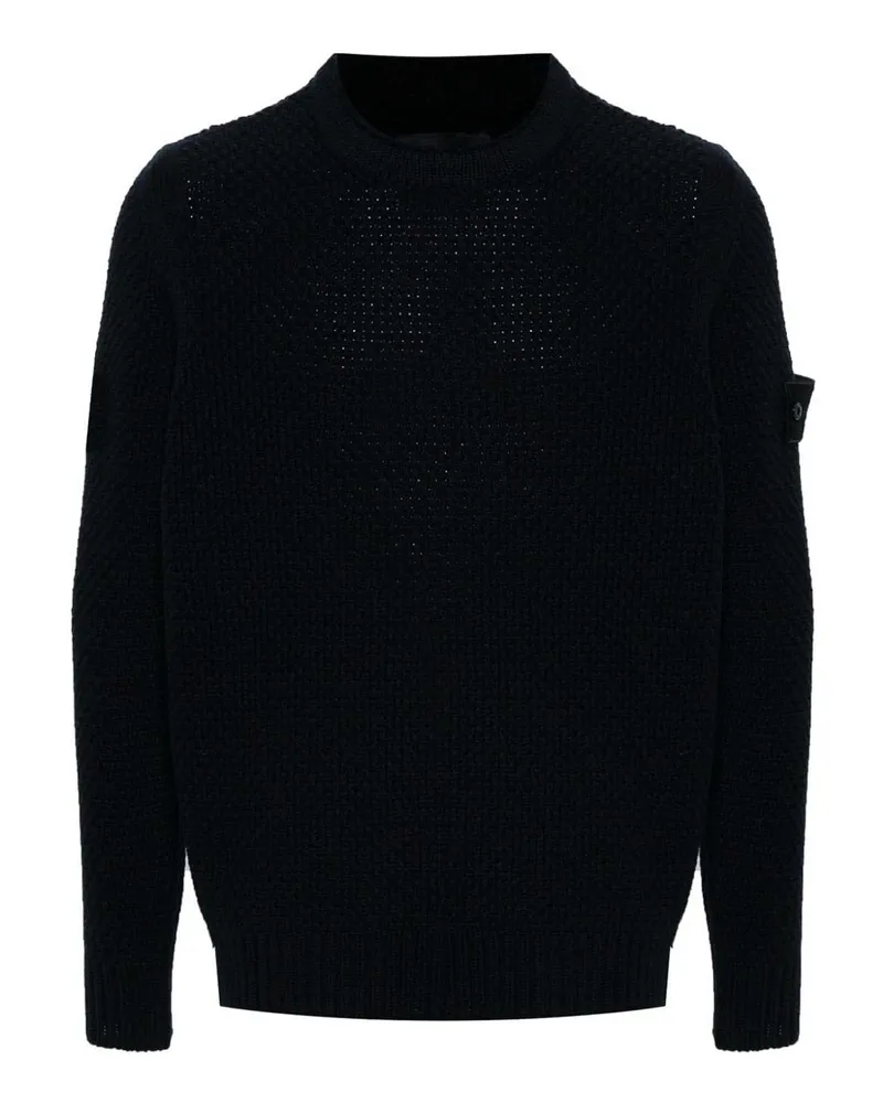 Stone Island Rundhalspullover - Blau Blau