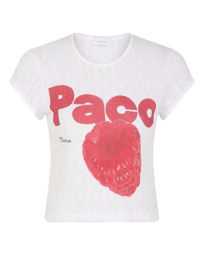 Paco Rabanne T-Shirt - Weiß Weiß