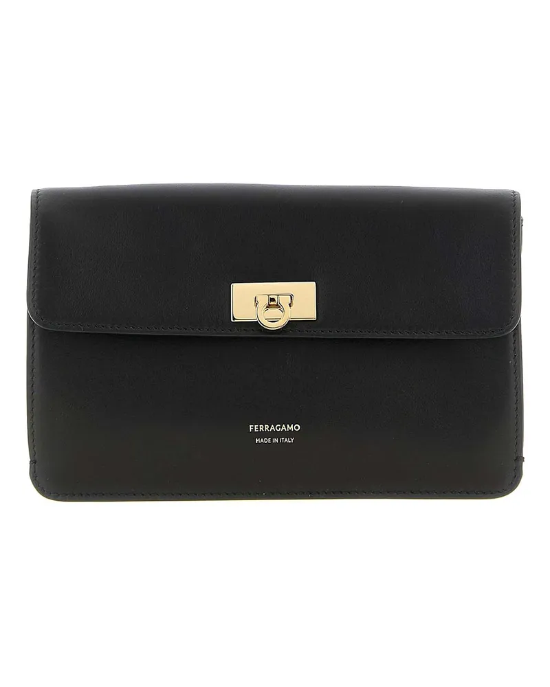 Ferragamo Clutch - Schwarz Schwarz