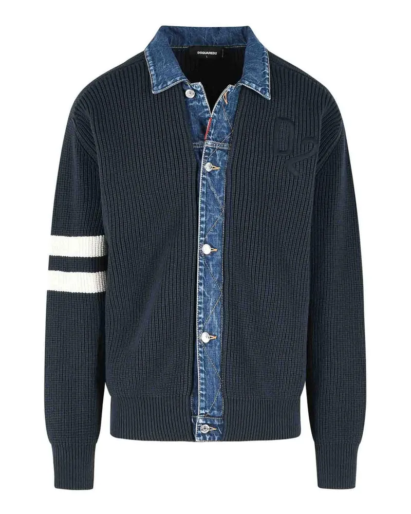 Dsquared2 Rundhalspullover - Blau Blau