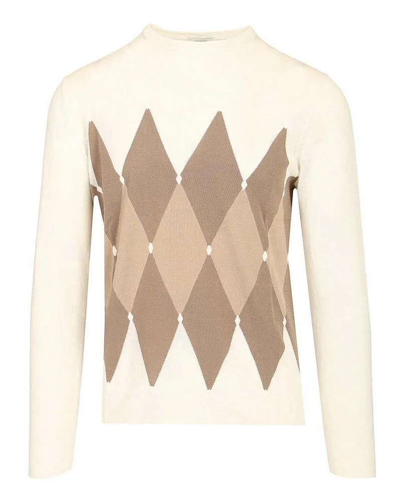 Ballantyne Rundhalspullover - Beige Beige