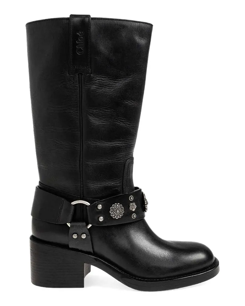 Chloé Stiefel - Schwarz Schwarz