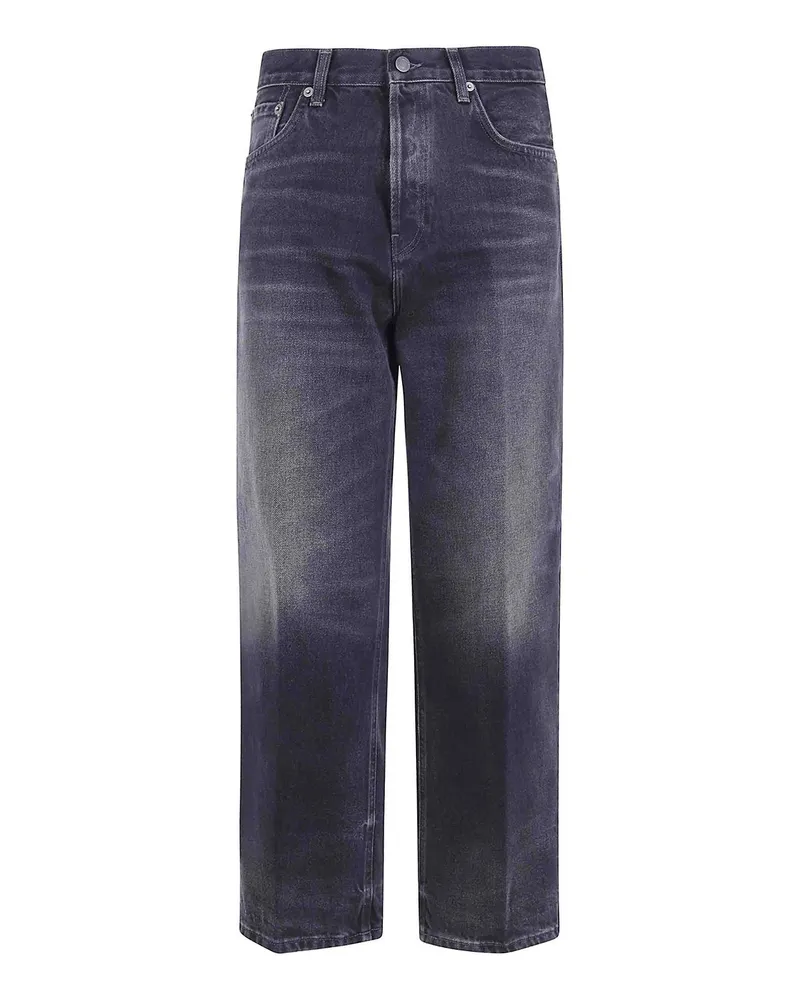 Haikure Straight Leg Jeans - Schwarz Schwarz