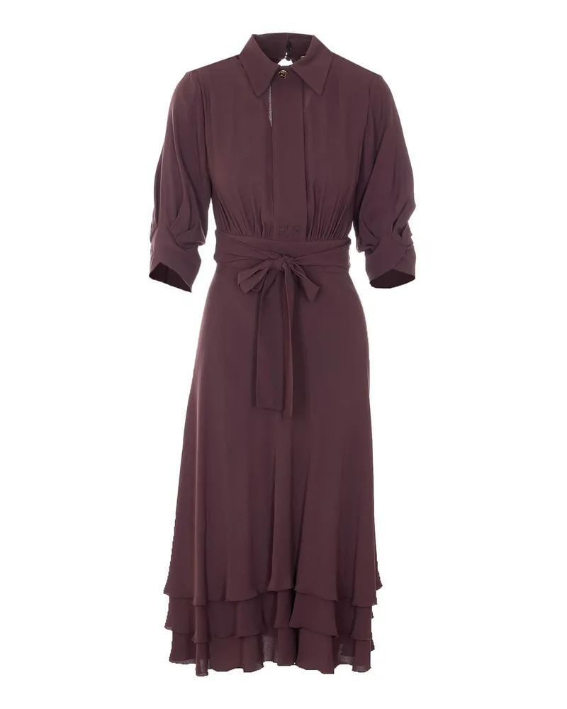 Elisabetta Franchi Knielanges Kleid - Braun Braun