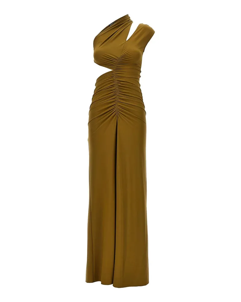 ATLEIN Knielanges Kleid - Grün Grün