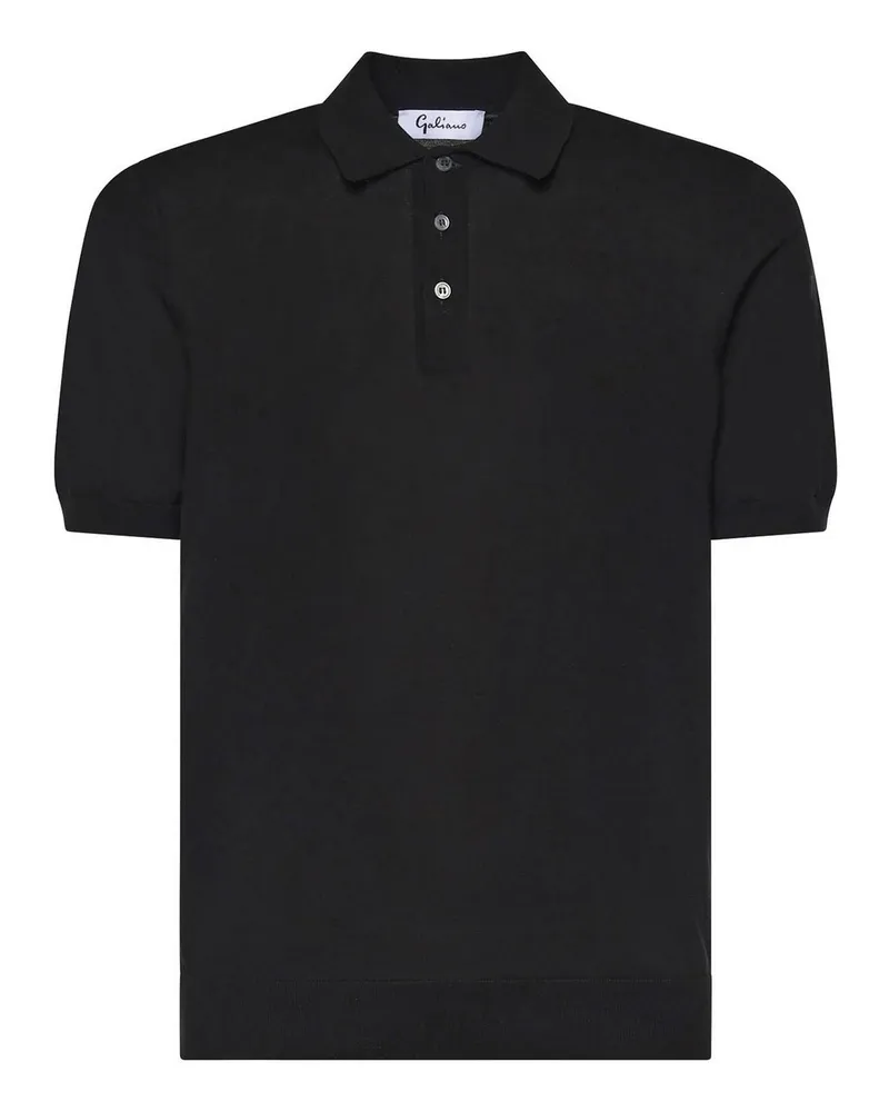 Giuliano Galiano Poloshirt - Schwarz Schwarz