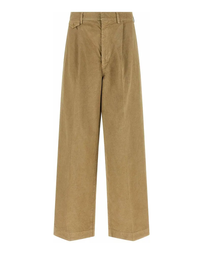 AURALEE Casual Hose - Beige Beige