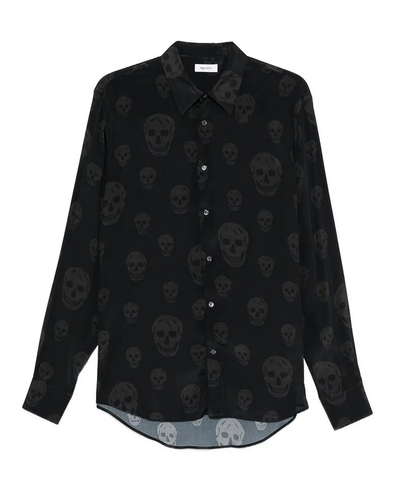 Alexander McQueen Hemd - Schwarz Schwarz