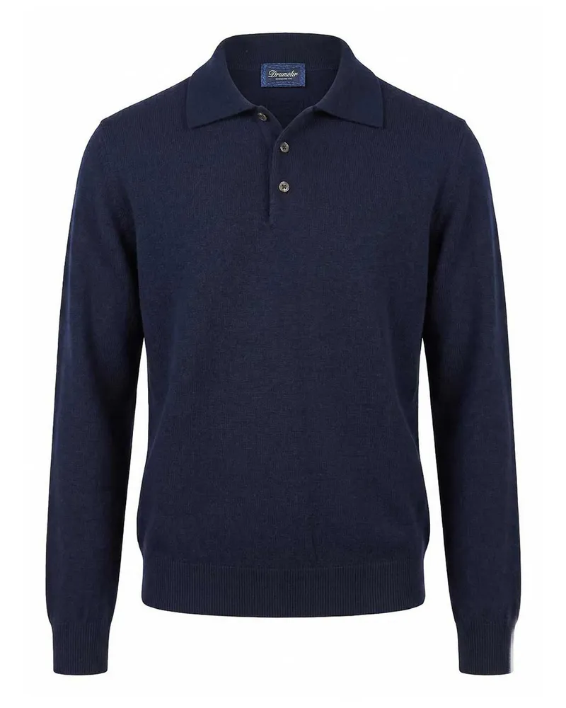 Drumohr  Poloshirt - Dunkelblau Dunkelblau