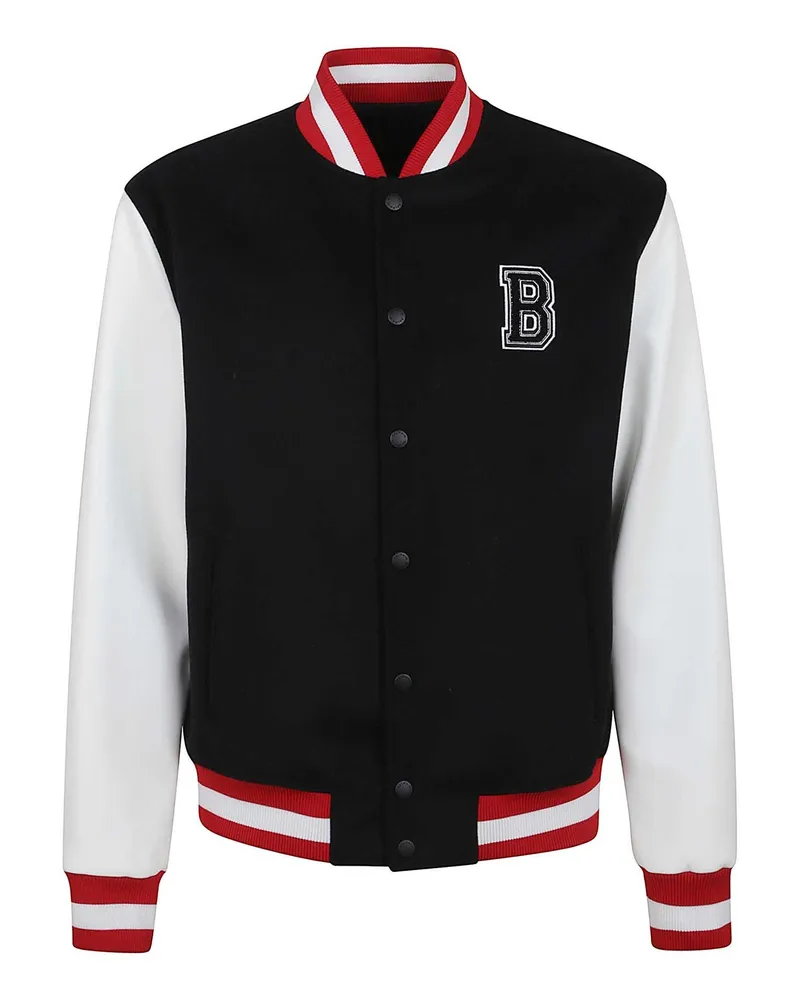 Balmain Lederjacke - Weiß Weiß