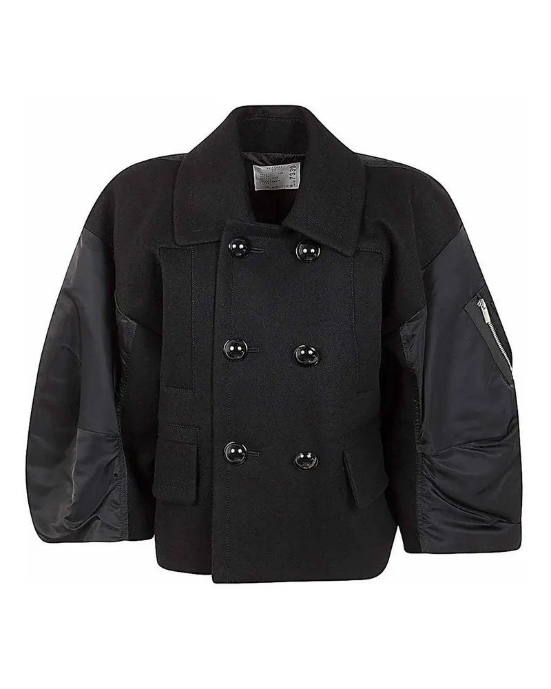 Sacai Casualjacke - Schwarz Schwarz