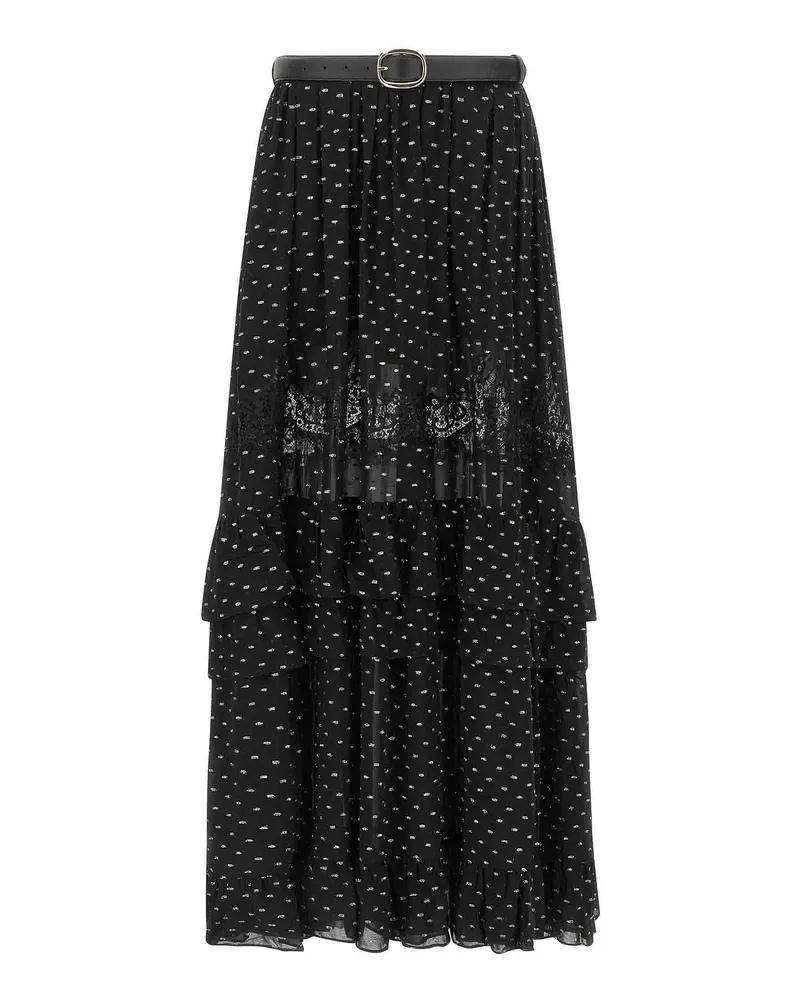 Self-Portrait Schlagjeans - Schwarz Schwarz