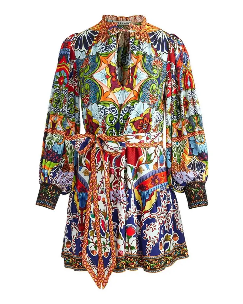Alice + Olivia Kurzes Kleid - Bunt Bunt